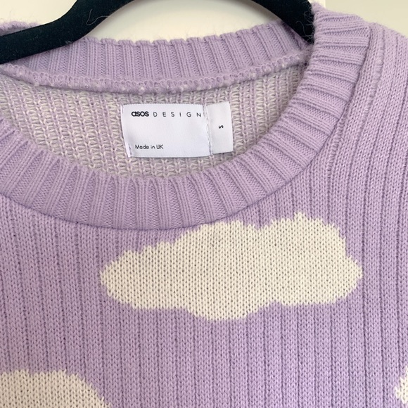 ASOS- Purple Cloud Sweater - Size Small - Picture 4 of 4